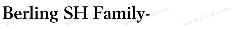 Berling SH Family字体转换